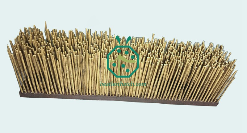 Synthetic Reed Eave Thatch Panel For Eave Installation To Make the African Reed Thatched Roof Looks Thicker