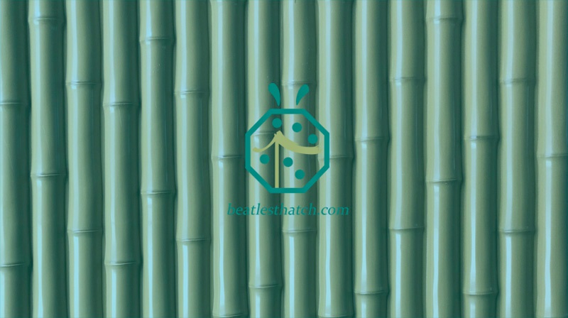 Synthetic bamboo fence panel for cottage backyard garden