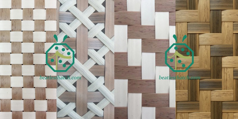 Resin rattan ceiling webbing designs for hotel rest area, lobby or guest room lining decoration