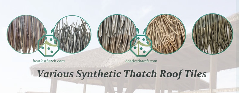Various Synthetic Thatch Roof Tiles for Timber House Buildings in Africa
