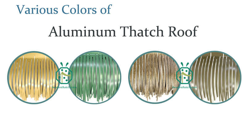 Différentes couleurs de toit de chaume en métal de l'exportateur chinois