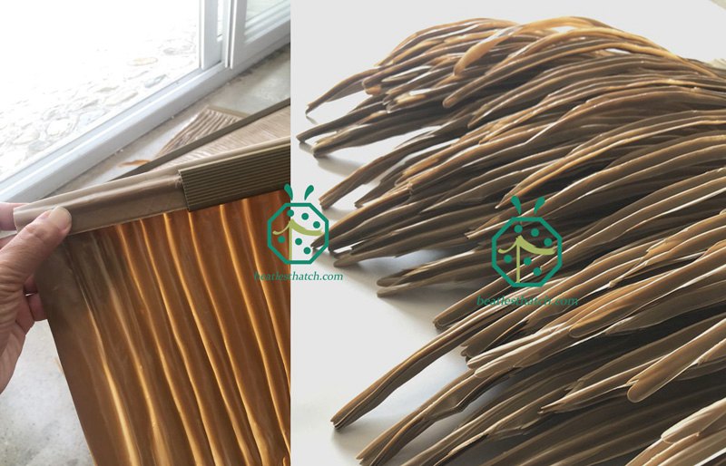 Mixed Materials Synthetic Palm Thatch Roof Mixed Materials Synthetic Palm Thatch Roof
