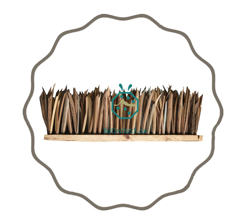Artificial synthetic thatch roofing materials