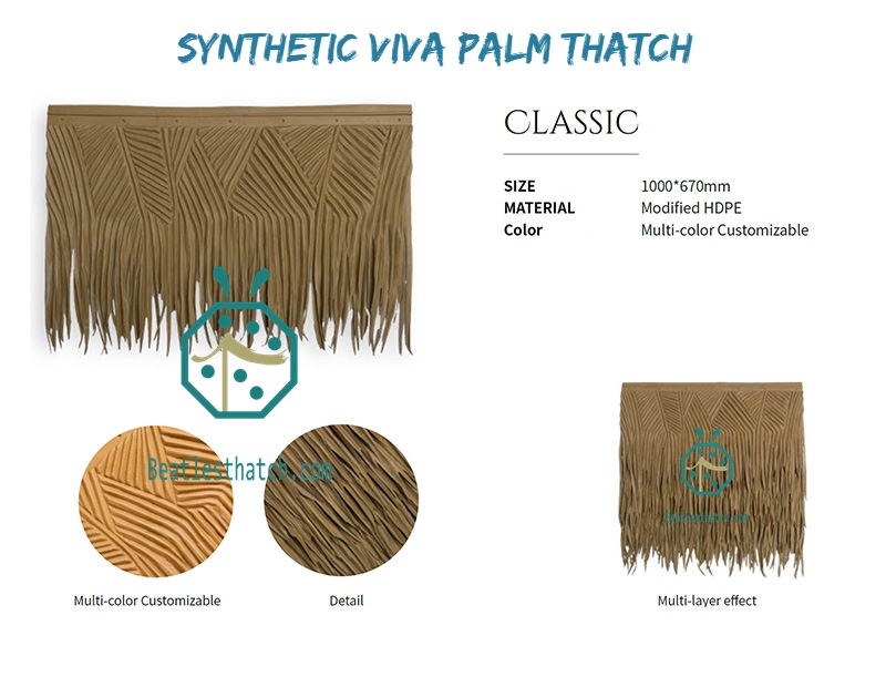 Palapa Viva Palm Thatch Roofing Tiles