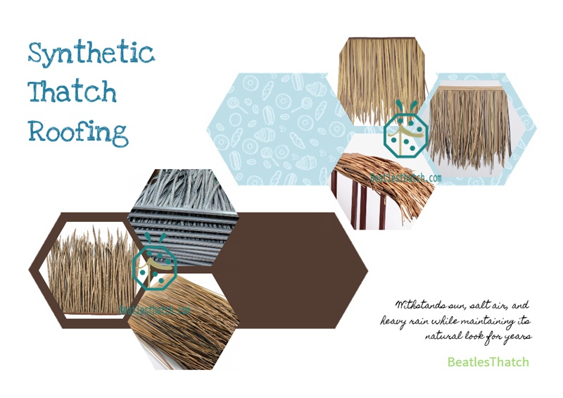Synthetic Thatch for Philippines Resort and Beach Buildings