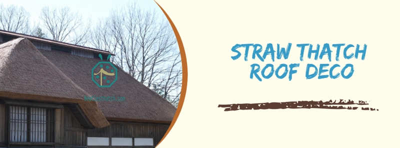 Tourism Restaurant HDPE Fiber Resin Straw Thatch Roofing
