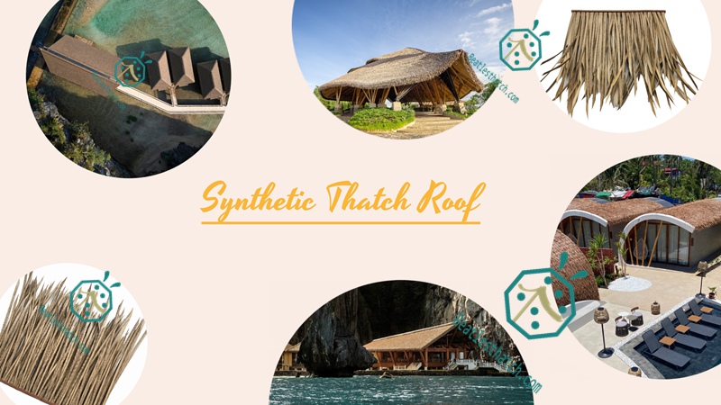 Various Artificial Thatch Roofing For Tropical Garden Landscape Designs