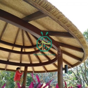 bali hut synthetic palm matting