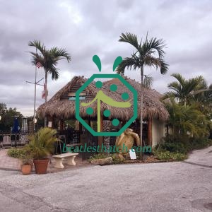 Creative Tiki Bar Restaurant toit de chaume en bambou synthétique
