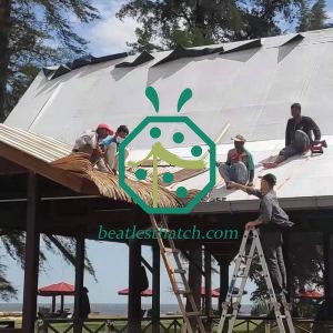 Système complet de toit de chaume Pavilion Palm d'accessoires