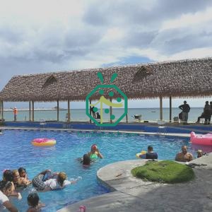 Toiture synthétique de chaume pour hôtel de plage aux Maldives