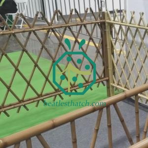 Panneau de clôture de bambou en acier