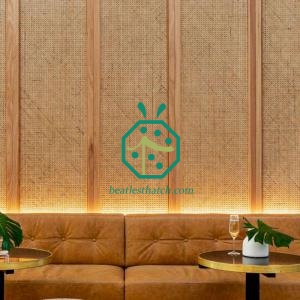 Panneaux muraux en rotin synthétique tissé à faire soi-même