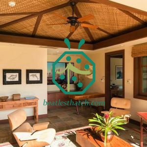 Villa imitation bambou doublure de plafond tissé texas