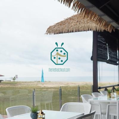 Solution de toit en palmier artificiel pour restaurant touristique
