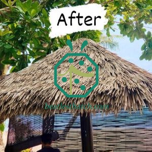 Toiture de chaume Palapa synthétique artificielle ignifuge