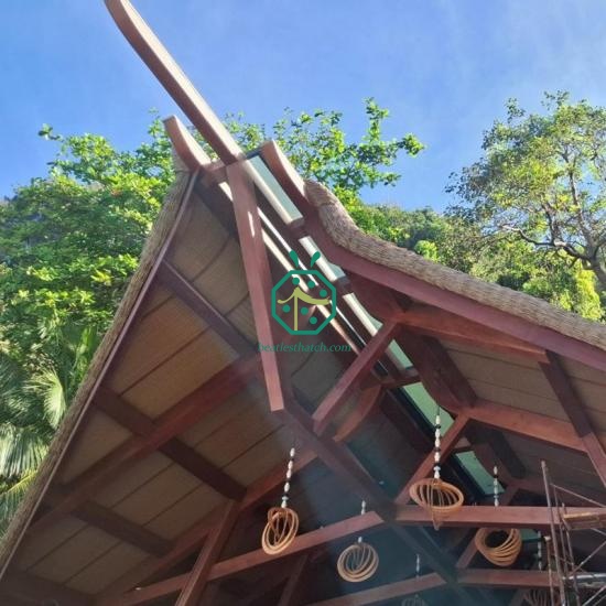 Synthetic palapa thatch roof