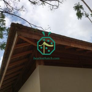 Mansard Hut UV-proof Synthetic Thatch Roof Covering Ghana