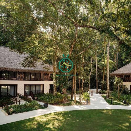 Fireproof Synthetic Thatch Roof For Hotel Beach Villa
