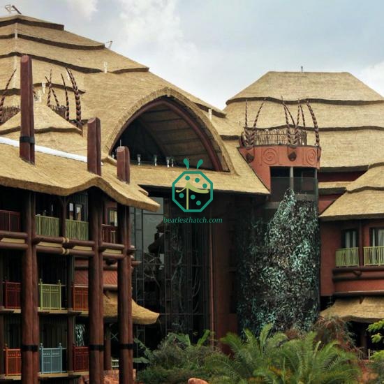 Luxury Artificial African Reed Thatch for Dubai Retreat Hotels