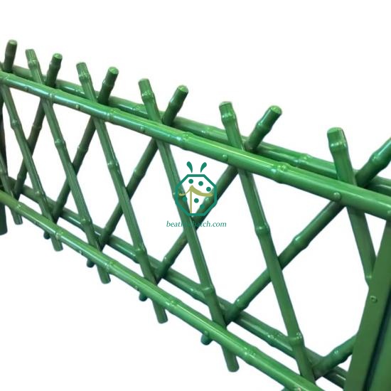 Green Iron Bamboo Poles for Garden Landscape Fencing