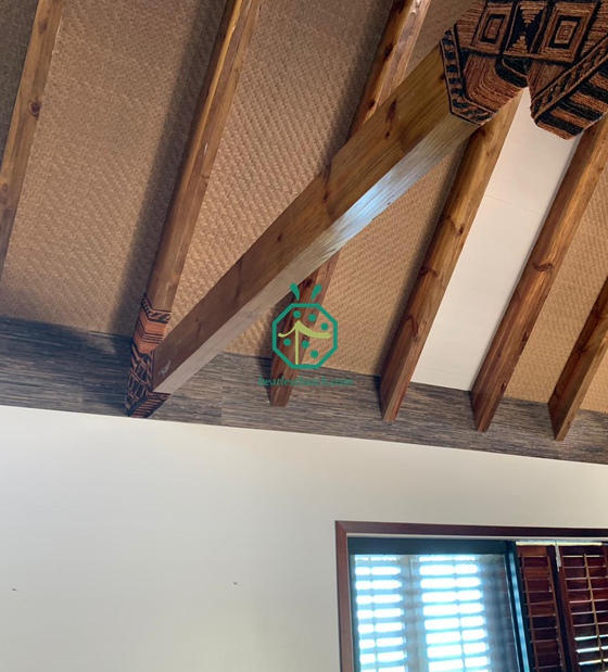 Weavemat en bambou artificiel moderne Bahay Kubo pour le projet de plafond des Philippines