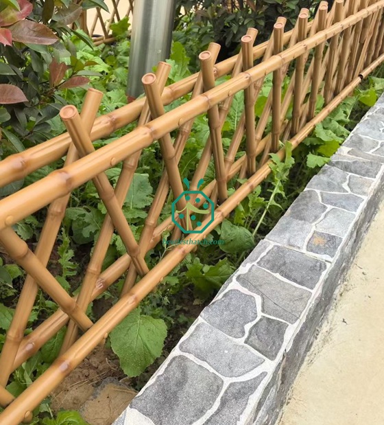 Projet d'escrime de pôle de bambou en acier inoxydable en Floride, USA